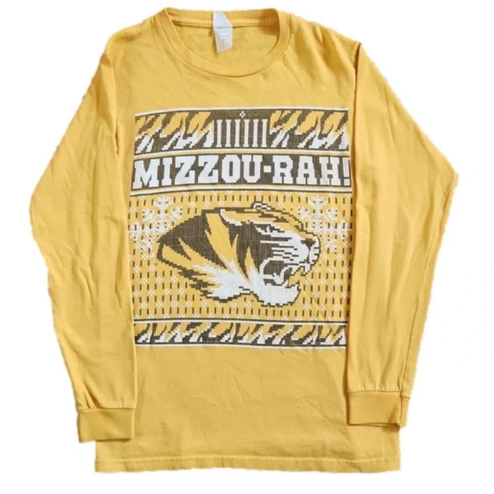 DELTA Pro Weight Yellow University of Missouri Mizzou-Rah Long Sleeve T-shirt
